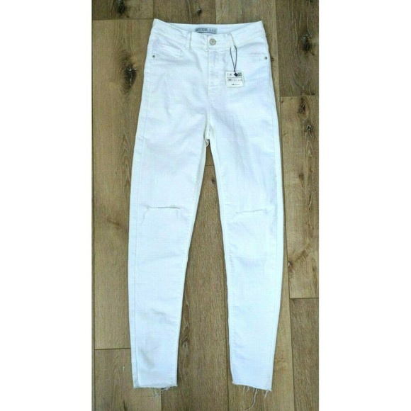 zara off white jeans